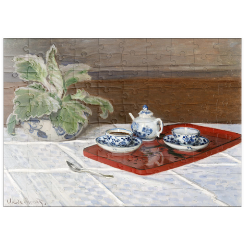 puzzleplate Claude Monet's Still Life, Tea Service (1872) 100 Puzzle