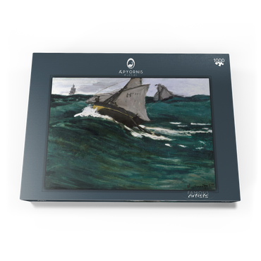 The Green Wave (1866–1867) by Claude Monet 1000 Puzzle Schachtel Ansicht3