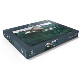 Alternative Darstellung des Puzzle-Motivs The Green Wave (1866-1867) by Claude Monet – Puzzleteile: 200