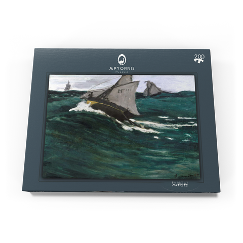 The Green Wave (1866–1867) by Claude Monet 200 Puzzle Schachtel Ansicht3