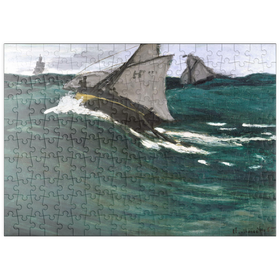 Darstellung des Puzzle Motivs The Green Wave (1866-1867) by Claude Monet - Puzzleteile: 200