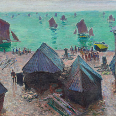 The Departure of the Boats, Étretat (1885) by Claude Monet 1000 Puzzle 3D Modell