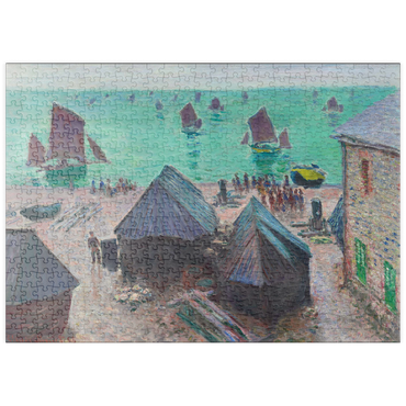 puzzleplate The Departure of the Boats, Étretat (1885) by Claude Monet 500 Puzzle