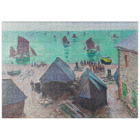 puzzleplate The Departure of the Boats, Étretat (1885) by Claude Monet 500 Puzzle