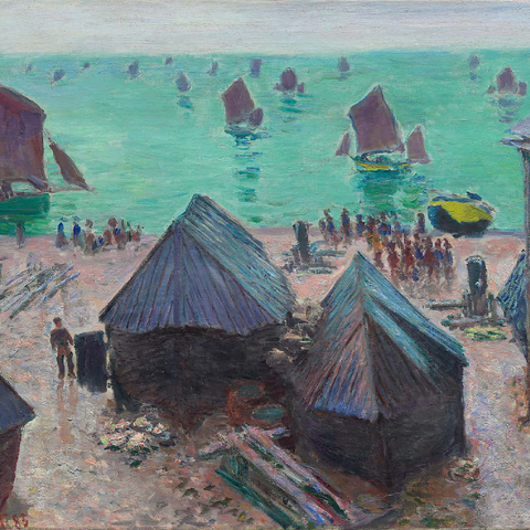 The Departure of the Boats, Étretat (1885) by Claude Monet 500 Puzzle 3D Modell