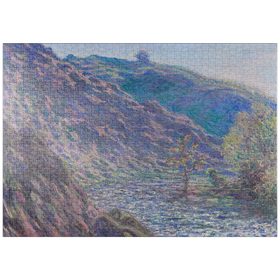 Darstellung des Puzzle-Motivs The Petite Creuse River (1889) by Claude Monet – Puzzleteile: 1000