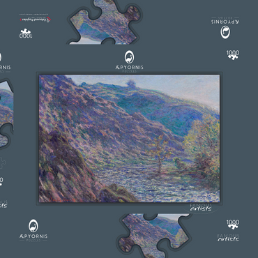 The Petite Creuse River (1889) by Claude Monet 1000 Puzzle Schachtel 3D Modell