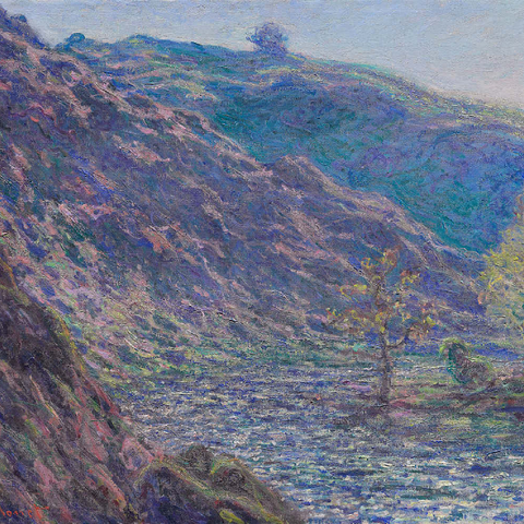 The Petite Creuse River (1889) by Claude Monet 100 Puzzle 3D Modell