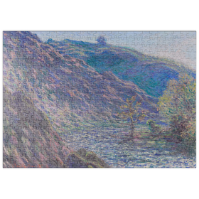 Darstellung des Puzzle-Motivs The Petite Creuse River (1889) by Claude Monet – Puzzleteile: 500