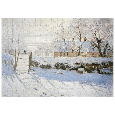 puzzleplate Claude Monet's The Magpie (1868–1869) 200 Puzzle