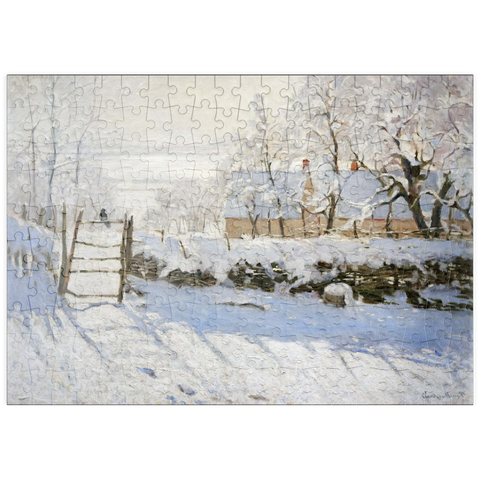 puzzleplate Claude Monet's The Magpie (1868–1869) 200 Puzzle