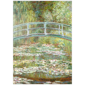 Darstellung des Puzzle-Motivs Bridge over a Pond of Water Lilies by Claude Monet – Puzzleteile: 1000