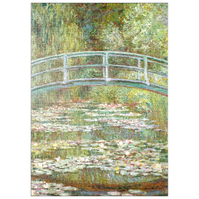 Darstellung des Puzzle-Motivs Bridge over a Pond of Water Lilies by Claude Monet – Puzzleteile: 500