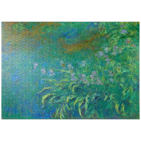puzzleplate Irises (1914–1917) by Claude Monet 1000 Puzzle