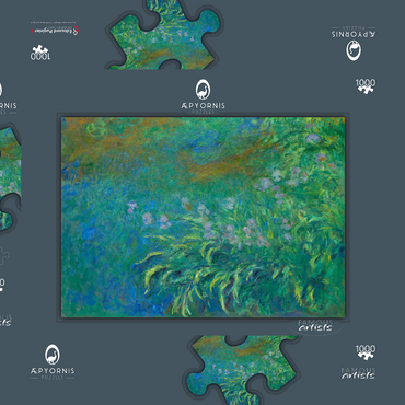 Irises (1914–1917) by Claude Monet 1000 Puzzle Schachtel 3D Modell