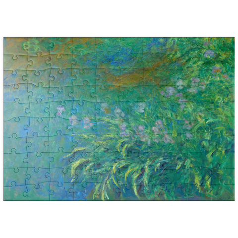 puzzleplate Irises (1914–1917) by Claude Monet 100 Puzzle