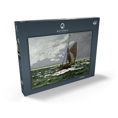 Claude Monet's Seascape, Storm (1866) 100 Puzzle Schachtel Ansicht2