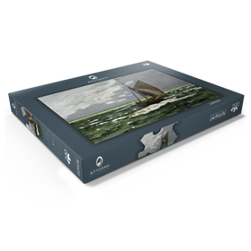 Alternative Darstellung des Puzzle-Motivs Claude Monet's Seascape, Storm (1866) – Puzzleteile: 200