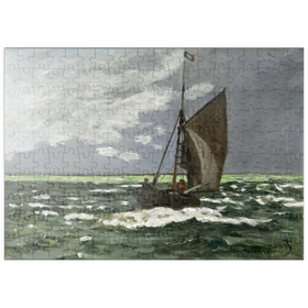Darstellung des Puzzle-Motivs Claude Monet's Seascape, Storm (1866) – Puzzleteile: 200