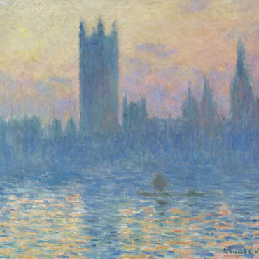 The Houses of Parliament, Sunset (1903) by Claude Monet 1000 Puzzle 3D Modell