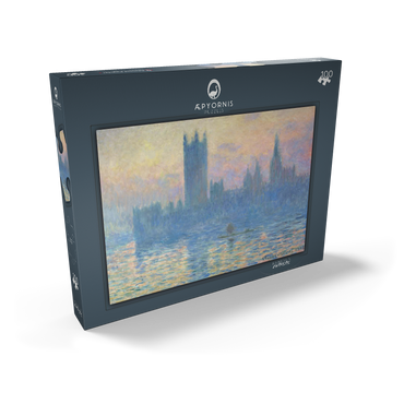 The Houses of Parliament, Sunset (1903) by Claude Monet 100 Puzzle Schachtel Ansicht2
