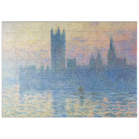 puzzleplate The Houses of Parliament, Sunset (1903) by Claude Monet 100 Puzzle