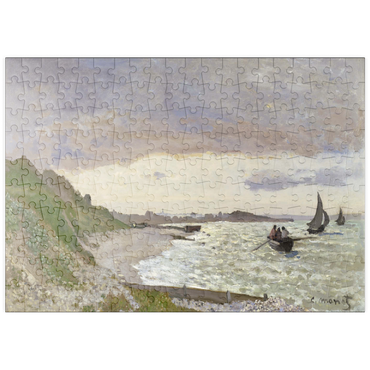 puzzleplate Claude Monet's The Seashore at Sainte-Adresse (1864) 200 Puzzle