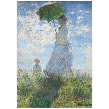puzzleplate Woman with a Parasol, Madame Monet and Her Son (1875) by Claude Monet 1000 Puzzle