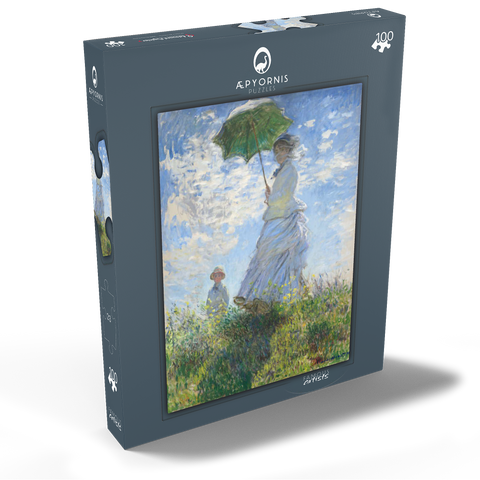 Woman with a Parasol, Madame Monet and Her Son (1875) by Claude Monet 100 Puzzle Schachtel Ansicht2