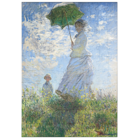 puzzleplate Woman with a Parasol, Madame Monet and Her Son (1875) by Claude Monet 100 Puzzle