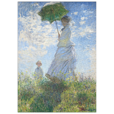 puzzleplate Woman with a Parasol, Madame Monet and Her Son (1875) by Claude Monet 500 Puzzle
