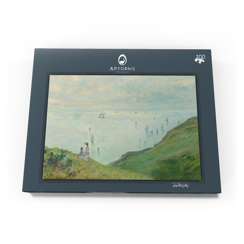 Cliffs at Pourville (1882) by Claude Monet 100 Puzzle Schachtel Ansicht3