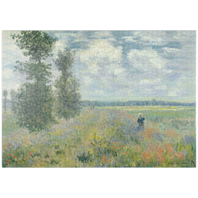 Darstellung des Puzzle-Motivs Poppy Fields near Argenteuil (1875) by Claude Monet – Puzzleteile: 1000