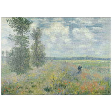 puzzleplate Poppy Fields near Argenteuil (1875) by Claude Monet 1000 Puzzle