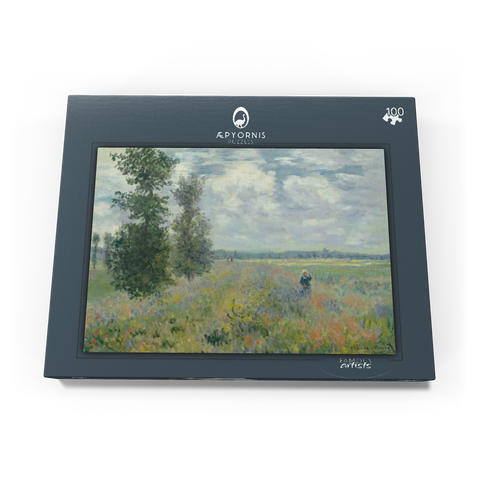Poppy Fields near Argenteuil (1875) by Claude Monet 100 Puzzle Schachtel Ansicht3
