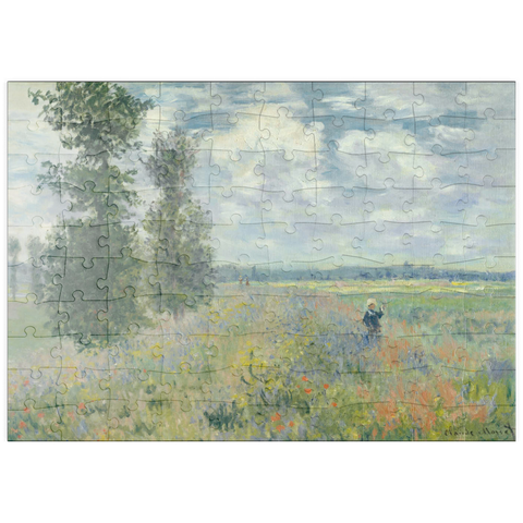 puzzleplate Poppy Fields near Argenteuil (1875) by Claude Monet 100 Puzzle