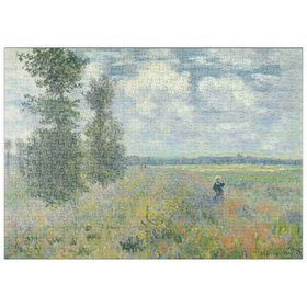 Darstellung des Puzzle Motivs Poppy Fields near Argenteuil (1875) by Claude Monet - Puzzleteile: 500