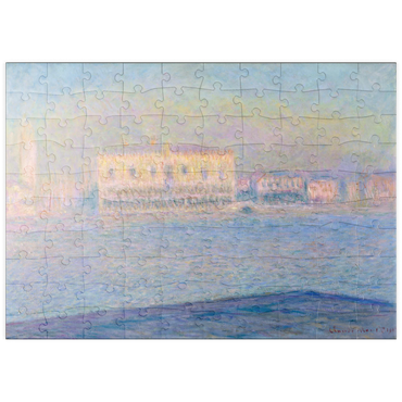 puzzleplate The Doge's Palace Seen from San Giorgio Maggiore (1908) by Claude Monet 100 Puzzle