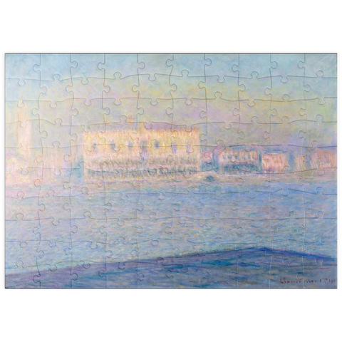 puzzleplate The Doge's Palace Seen from San Giorgio Maggiore (1908) by Claude Monet 100 Puzzle