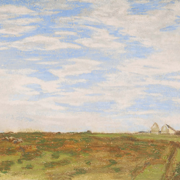 Landscape (1864–1866) by Claude Monet 1000 Puzzle 3D Modell
