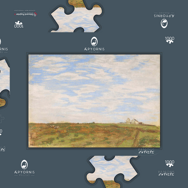 Landscape (1864–1866) by Claude Monet 1000 Puzzle Schachtel 3D Modell