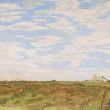 Landscape (1864–1866) by Claude Monet 100 Puzzle 3D Modell