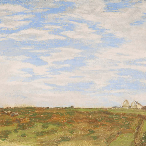 Landscape (1864–1866) by Claude Monet 200 Puzzle 3D Modell
