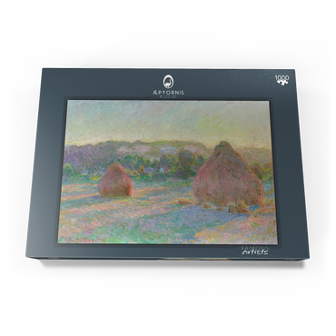 Stacks of Wheat, End of Summer (1890–1891) by Claude Monet 1000 Puzzle Schachtel Ansicht3