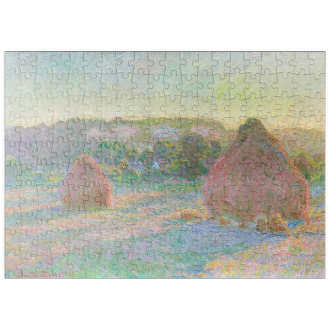 puzzleplate Stacks of Wheat, End of Summer (1890–1891) by Claude Monet 200 Puzzle