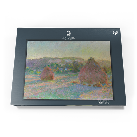 Stacks of Wheat, End of Summer (1890–1891) by Claude Monet 500 Puzzle Schachtel Ansicht3