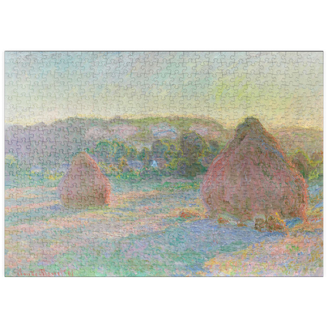 puzzleplate Stacks of Wheat, End of Summer (1890–1891) by Claude Monet 500 Puzzle