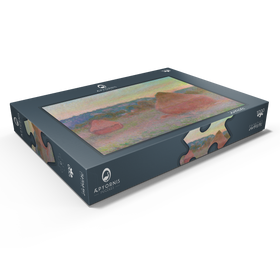 Darstellung des Puzzle Motivs Haystacks, End of Day, Autumn (1890-1891) by Claude Monet - Puzzleteile: 1000