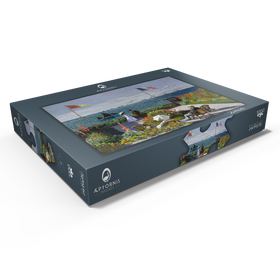 Alternative Darstellung des Puzzle-Motivs Garden at Sainte-Adresse by Claude Monet – Puzzleteile: 1000