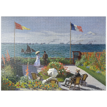 puzzleplate Garden at Sainte-Adresse by Claude Monet 1000 Puzzle